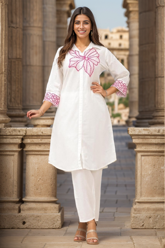 Plus Size  ndian Dress Kurta Indian Women Dress Shirt Kurti Ethnic Top Tunic Plus size dress Cotton kurti  Pant and Block Printed Office and daily Wear