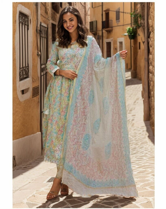 Indian Women Suit Plus Size salwar Kameez Readymade Kurti Pant Dupatta Ethnic Indian Kurta Palazzo Suit Ethnic Wedding Dress Tunic