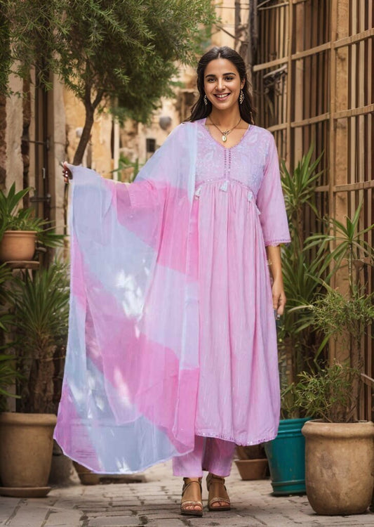 Indian women Suit lurex Suit Kurti Pant With Dupatta 3pc Indian Party Wedding Dress Readymade Salwar Kameez traditional Top tunic Set