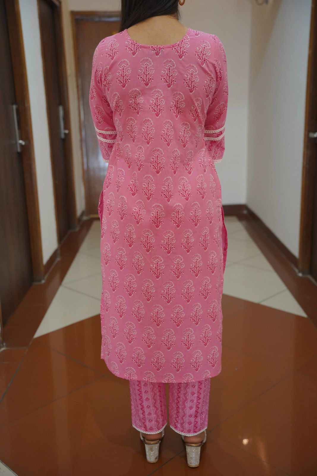 Pink cotton Salwar Suit