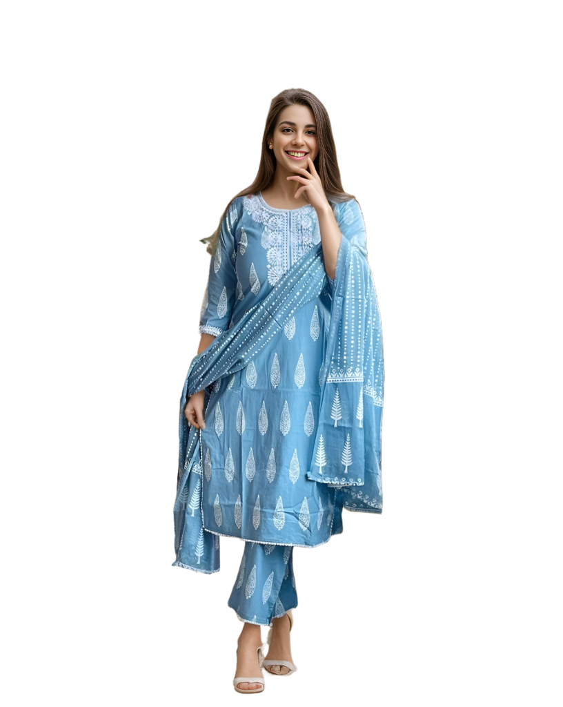 Indian women Suit Cotton Suit Kurti Pant Dupatta 3pc Readymade Party Wedding Dress Salwar Kameez  cotton summer dress