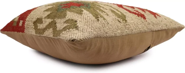 Heavy Handmade 18x18" Jute Kilim Cushion Cover Indian Vintage Pillow 18x18 - Image 4