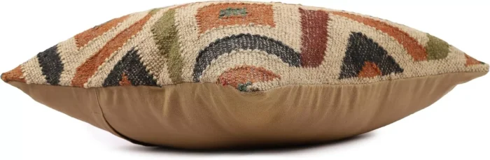Heavy Handmade 18x18" Jute Kilim Cushion Cover Indian Vintage Pillow 18x18 - Image 4